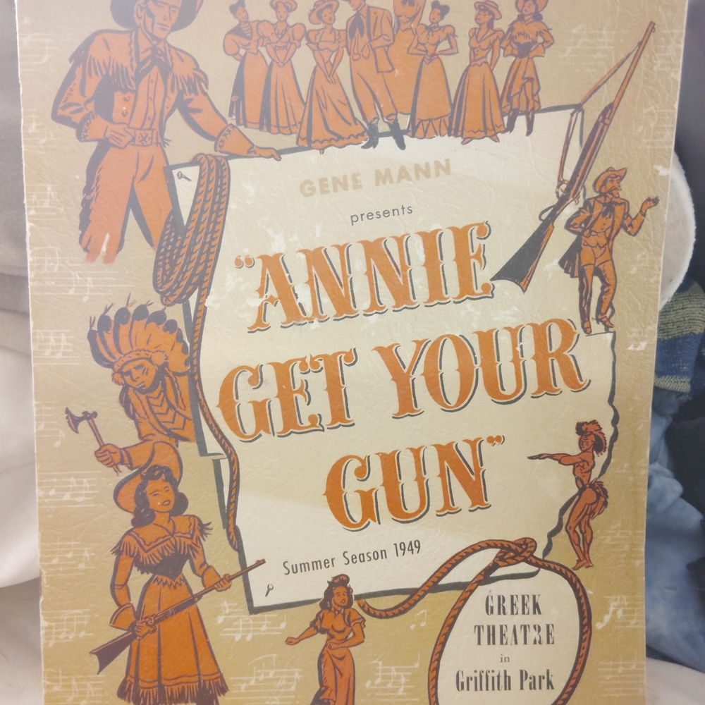 GENE MANN PRESENTS ANNIE GET YOUR GUN PROGRAM 1949 GREEK THEATRE